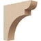 Ekena Millwork 3"W x 12"D x 12"H Thin Yorktown Rough Cedar Woodgrain TimberThane Corbel, Primed Tan CORUR03X12X12YORRCPR - alternate 1